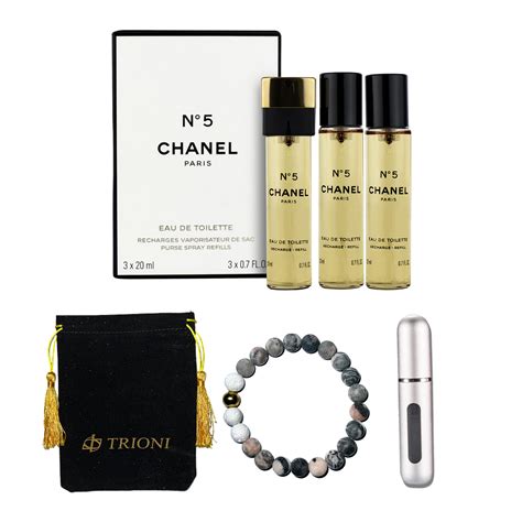 chanel 5 3x20ml|Chanel no 5 gift set.